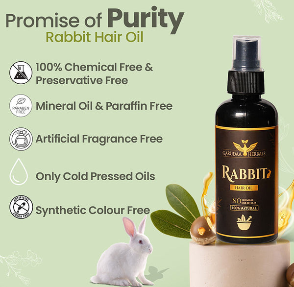 Rabbit Hair Growth Oil (Pack of 2) 🔥 BUY 1 GET 1 FREE 🔥 SALE 50% OFF🔥